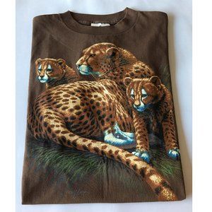 Brown Tultex Men T-shirt 100% cotton Size L